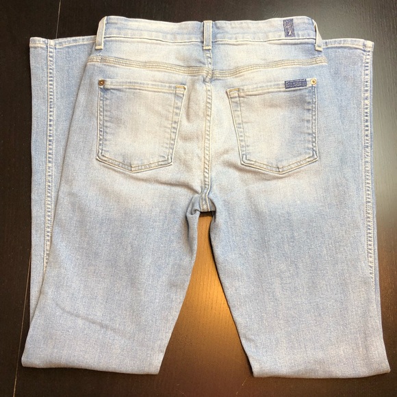 SOLD 7 For All Mankind High Waist Straight Jeans - Picture 2 of 8